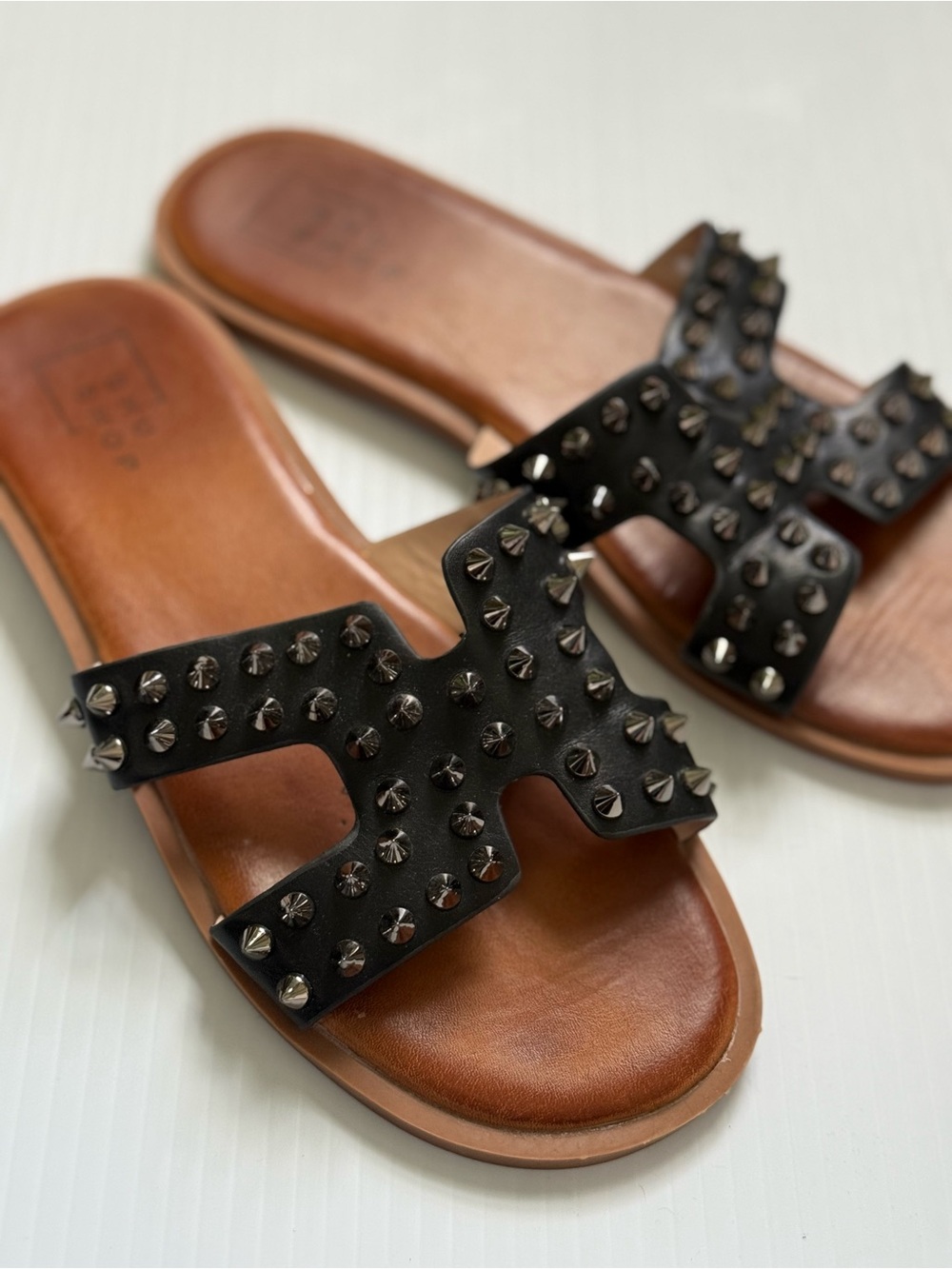 Silver Studs Sandals